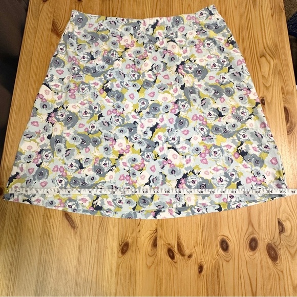 J. Jill Floral Print Stretch Pocket Knit Skirt Multicolor Women’s Size Medium - Picture 12 of 12